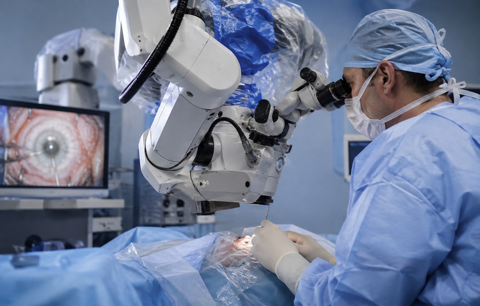 uso de robots en las operaciones oftalmológicas